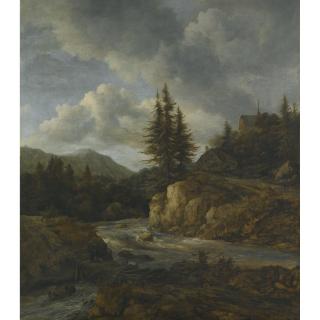 Jacob Isaacksz. Van Ruisdael - Northern Landscape With A Torrent
