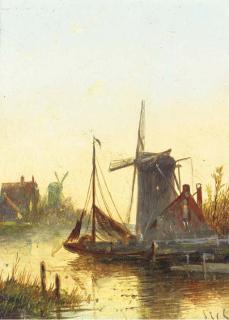 Jacob Jan Coenraad Spohler - Early morning and sunset over Zaandam