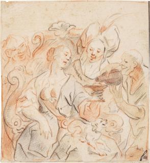 Jacob Jordaens - Banquet of Cleopatra and Marc Anthony (?)