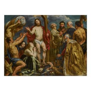 Jacob Jordaens - Christ Triumphant Among The Nine Penitents
