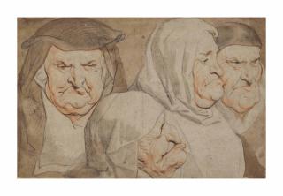 Jacob Jordaens - Four grotesque heads