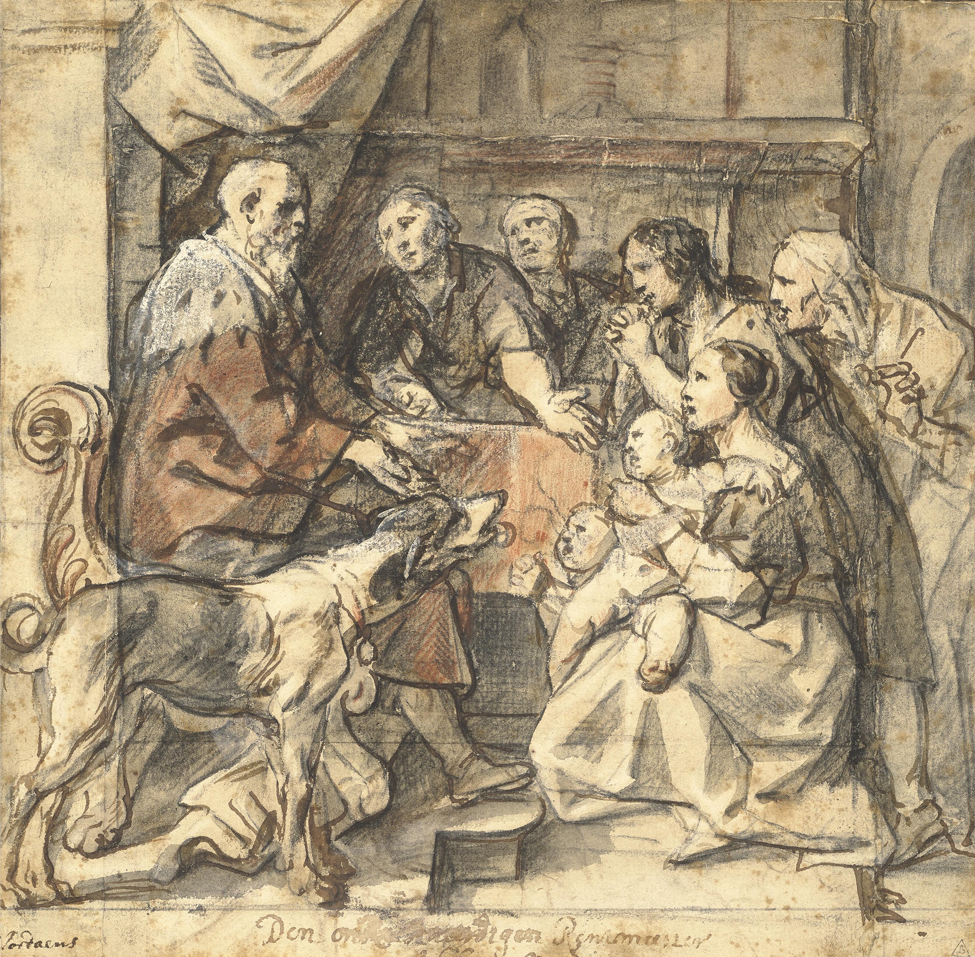 Jacob Jordaens - L’Économe infidèle face aux débiteurs de son maître (?)