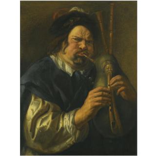 Jacob Jordaens - Self-Portrait As A Bagpipe Player