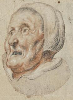 Jacob Jordaens - Tête De Vieille Femme