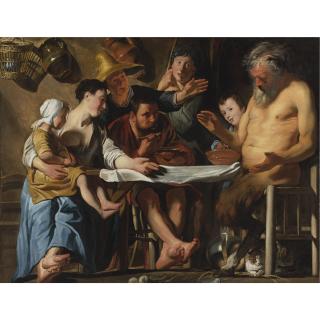 Jacob Jordaens - The Satyr And The Peasant Family