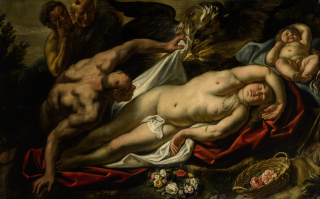 Jacob Jordaens - The Sleeping Antiope Approached By Jupiter