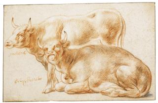Jacob Jordaens - Two Cows