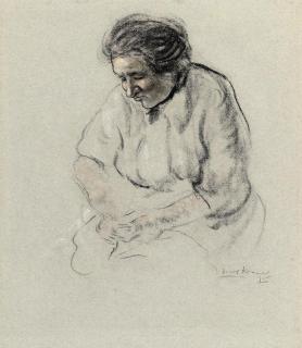 Jacob Kramer, L.G. - Portrait of a woman