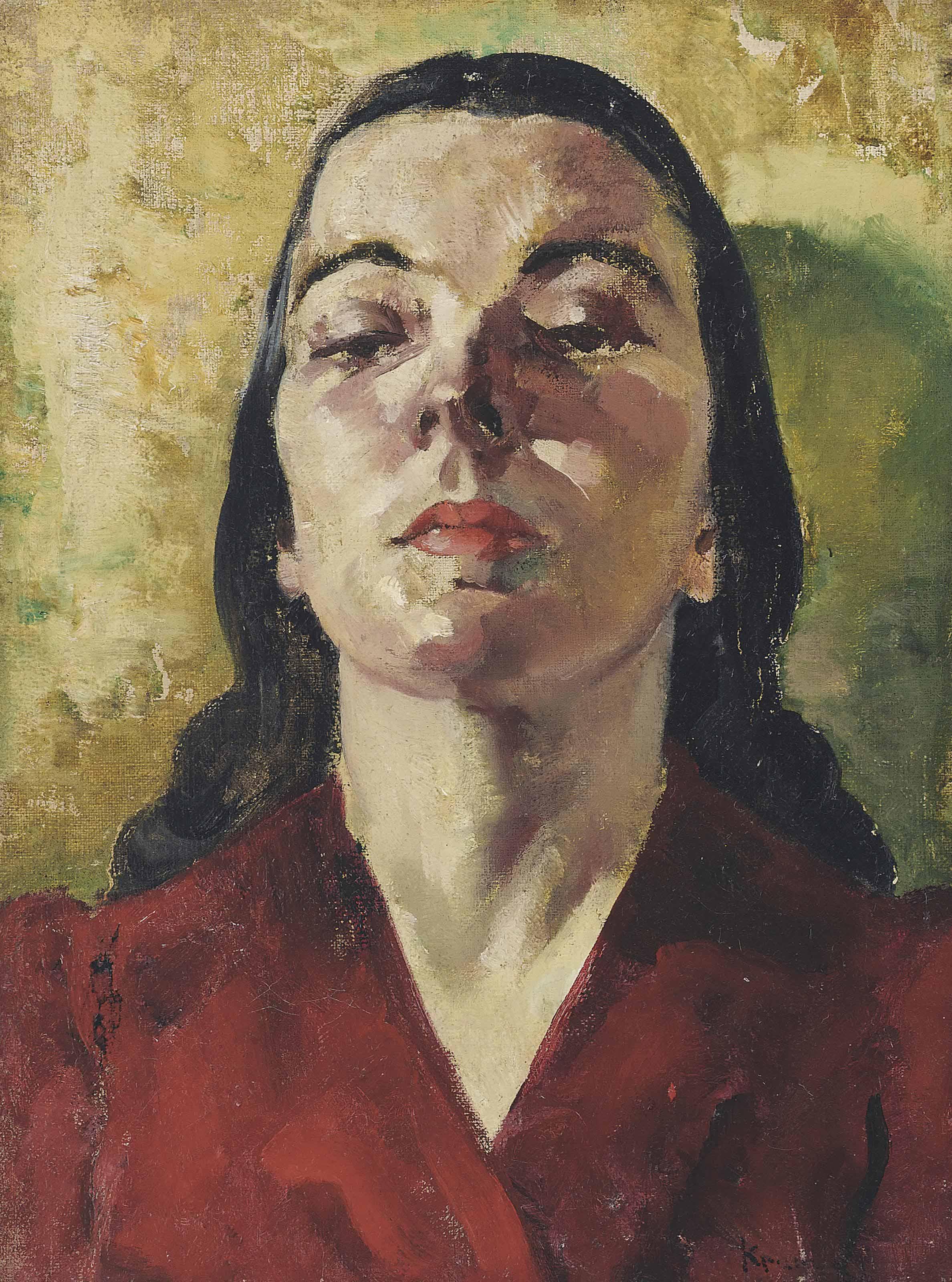Jacob Kramer - Portrait of a woman