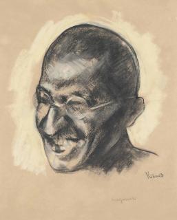 Jacob Kramer - Portrait of Mahatma Ghandi