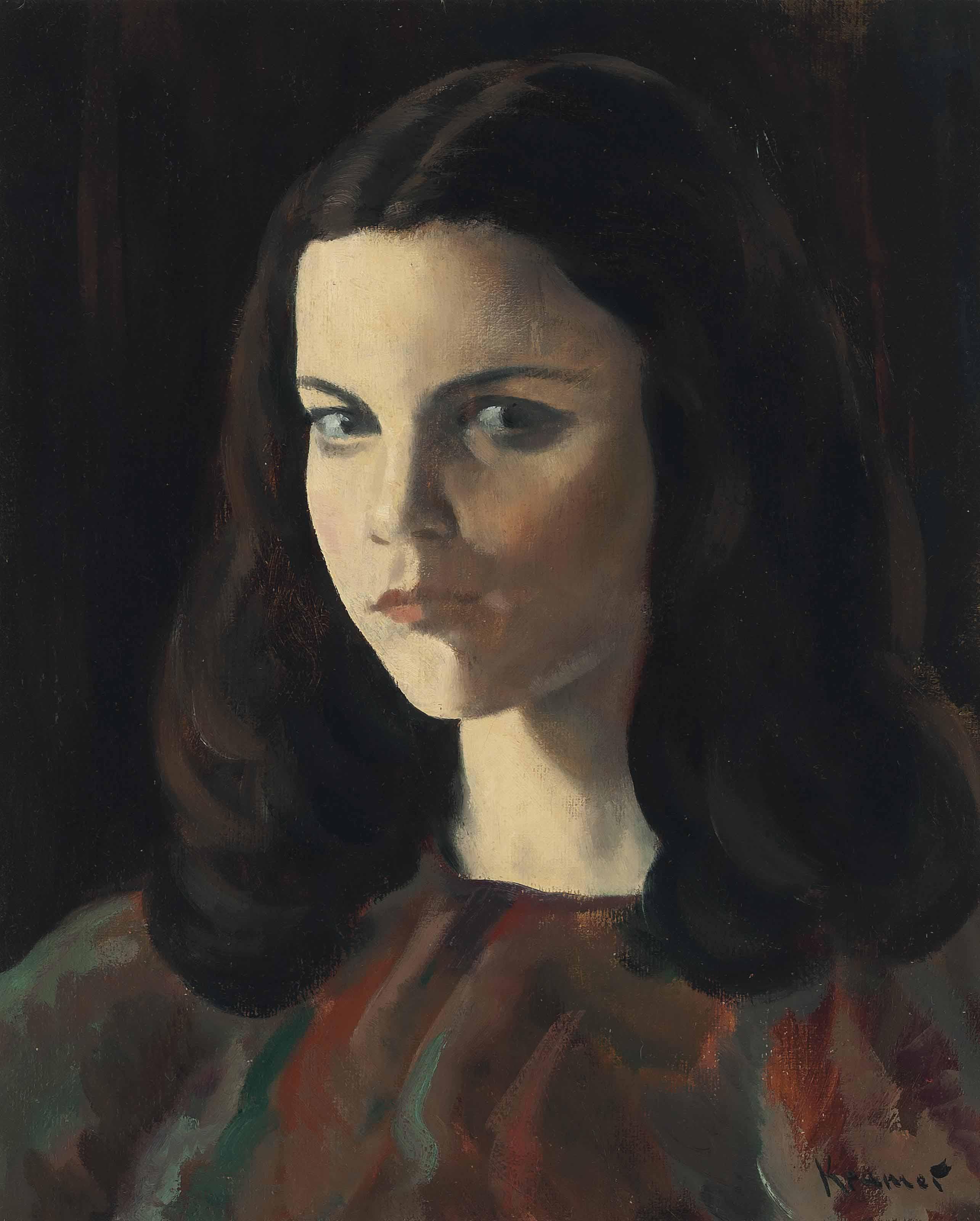 Jacob Kramer - Portrait Of Pauline Snow