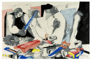 Jacob Lawrence - Builders No. 2