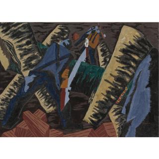 Jacob Lawrence - Cutting Logs