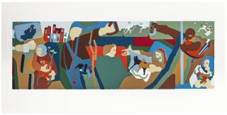 Jacob Lawrence - New York in Transit II