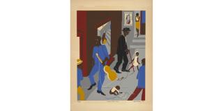 Jacob Lawrence - People in Other Rooms (Harlem Street Scene)