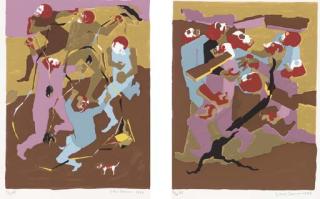 Jacob Lawrence - Robert Penn Warren, New Dawn: Hiroshima, New York, The Limited Editions Club, 1983