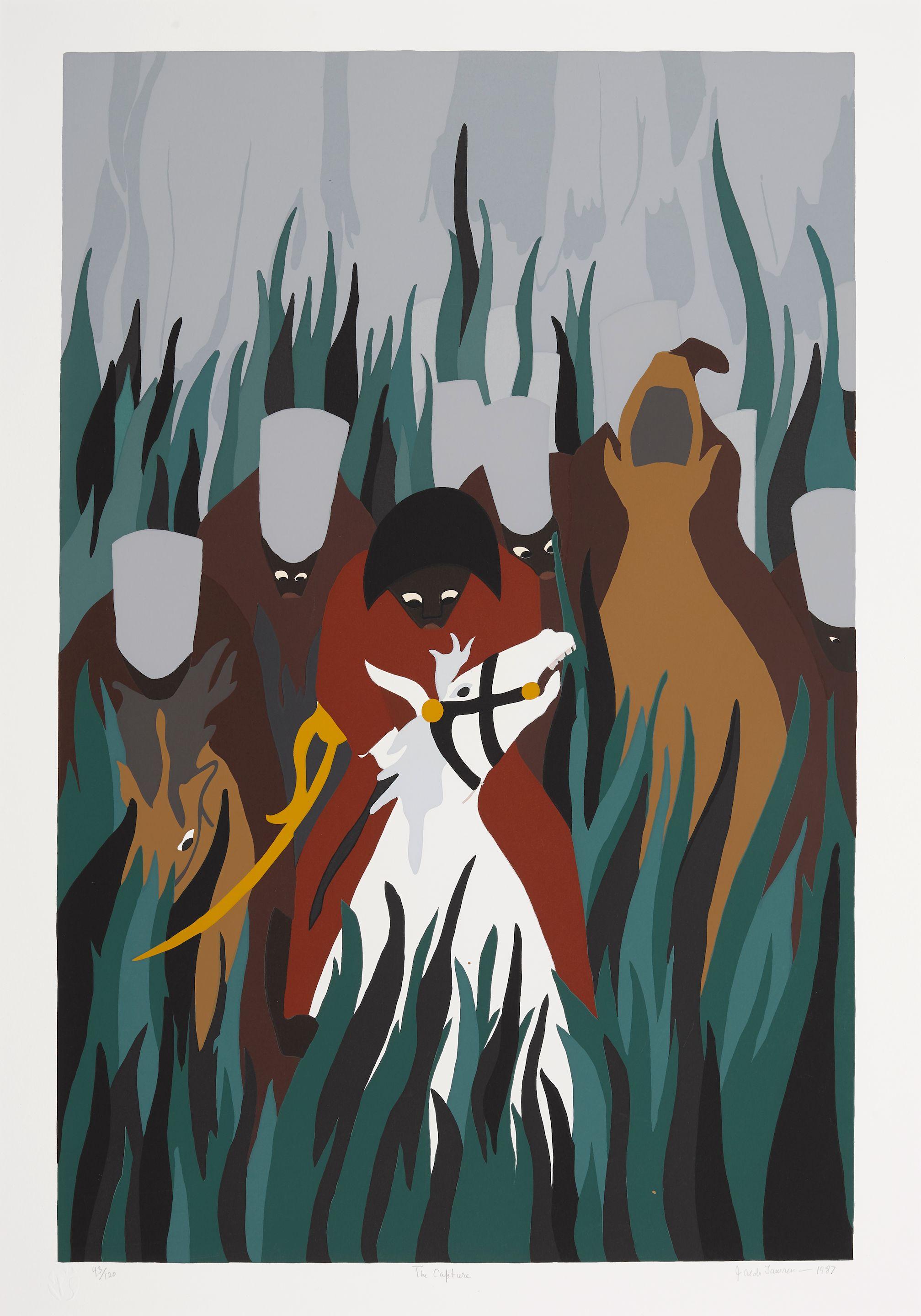 Jacob Lawrence - The Capture, from The Life of Toussaint L\'Ouverture