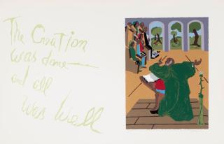 Jacob Lawrence - The Creation Was Done - And All Is Well, From Eight Studies For The Book Of Genesis