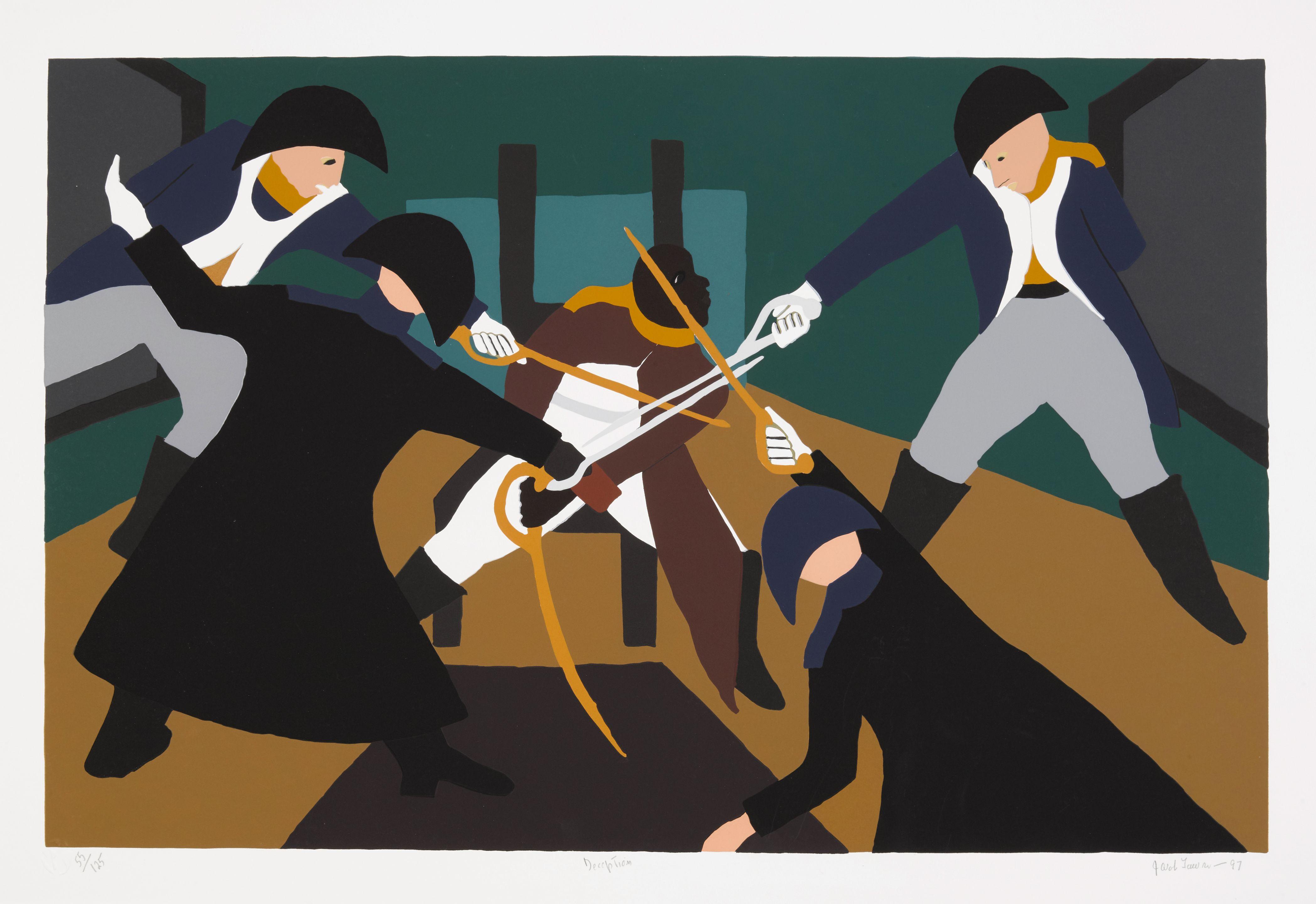 Jacob Lawrence - The Deception, from The Life of Toussaint L\'Ouverture
