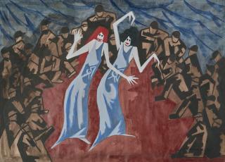 Jacob Lawrence - U.S.O. \'Show\'