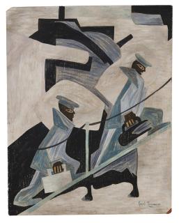 Jacob Lawrence - Untitled (Another Patrol)