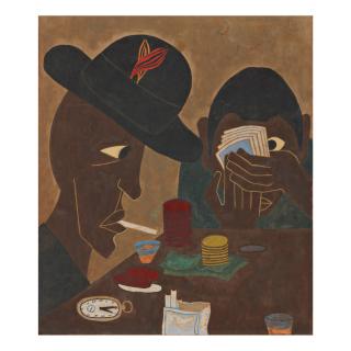 Jacob Lawrence - Untitled (Card Players)