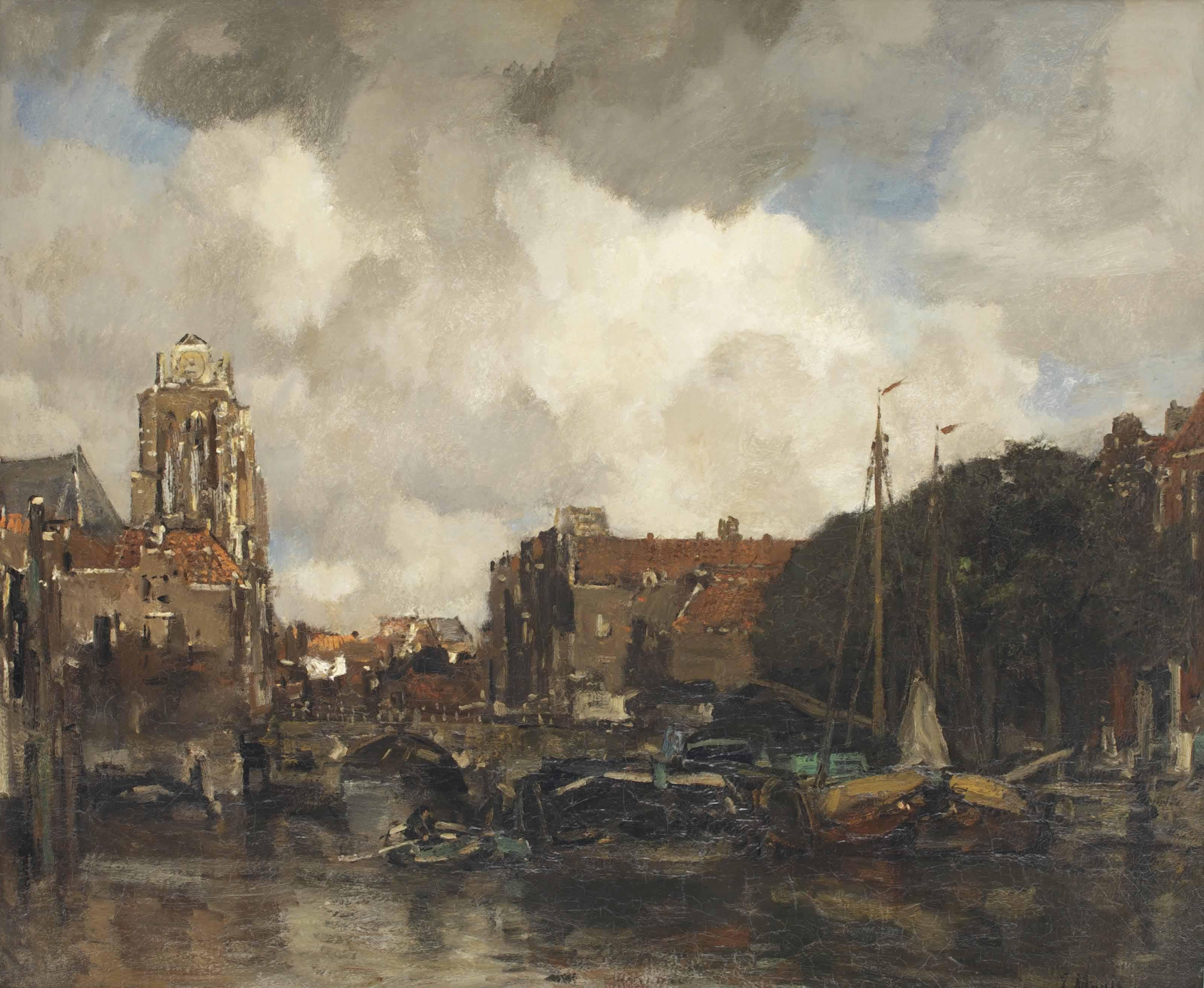 Jacob Maris - A view of Dordrecht