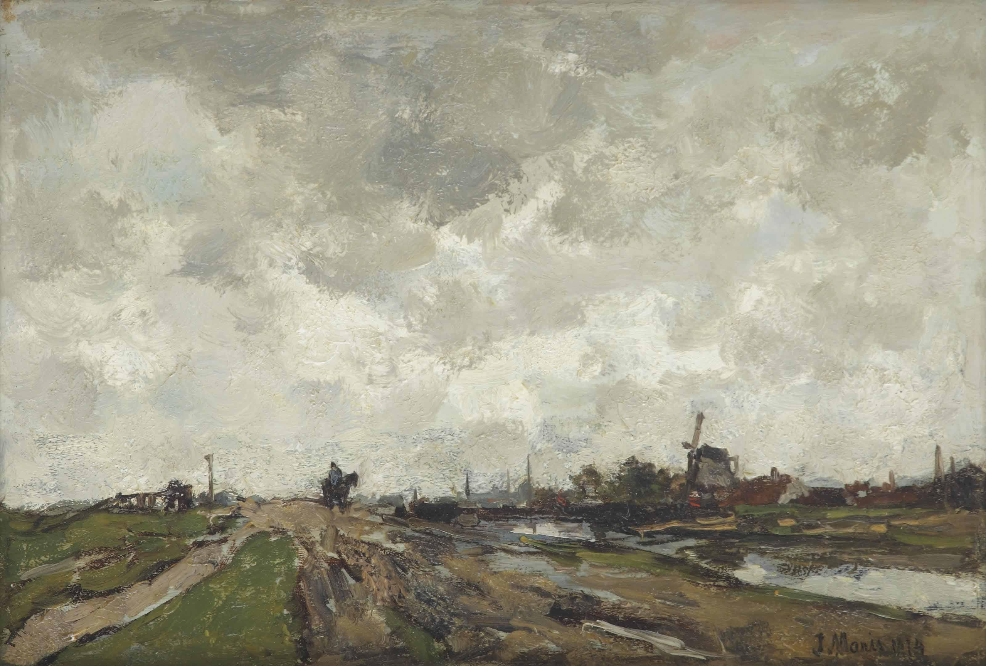 Jacob Maris - Along the canal