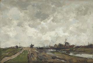 Jacob Maris - Along the canal