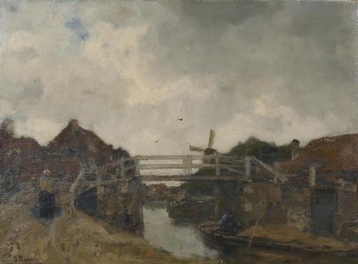 Jacob Maris - De Brug (bij Rijswijk): the bridge