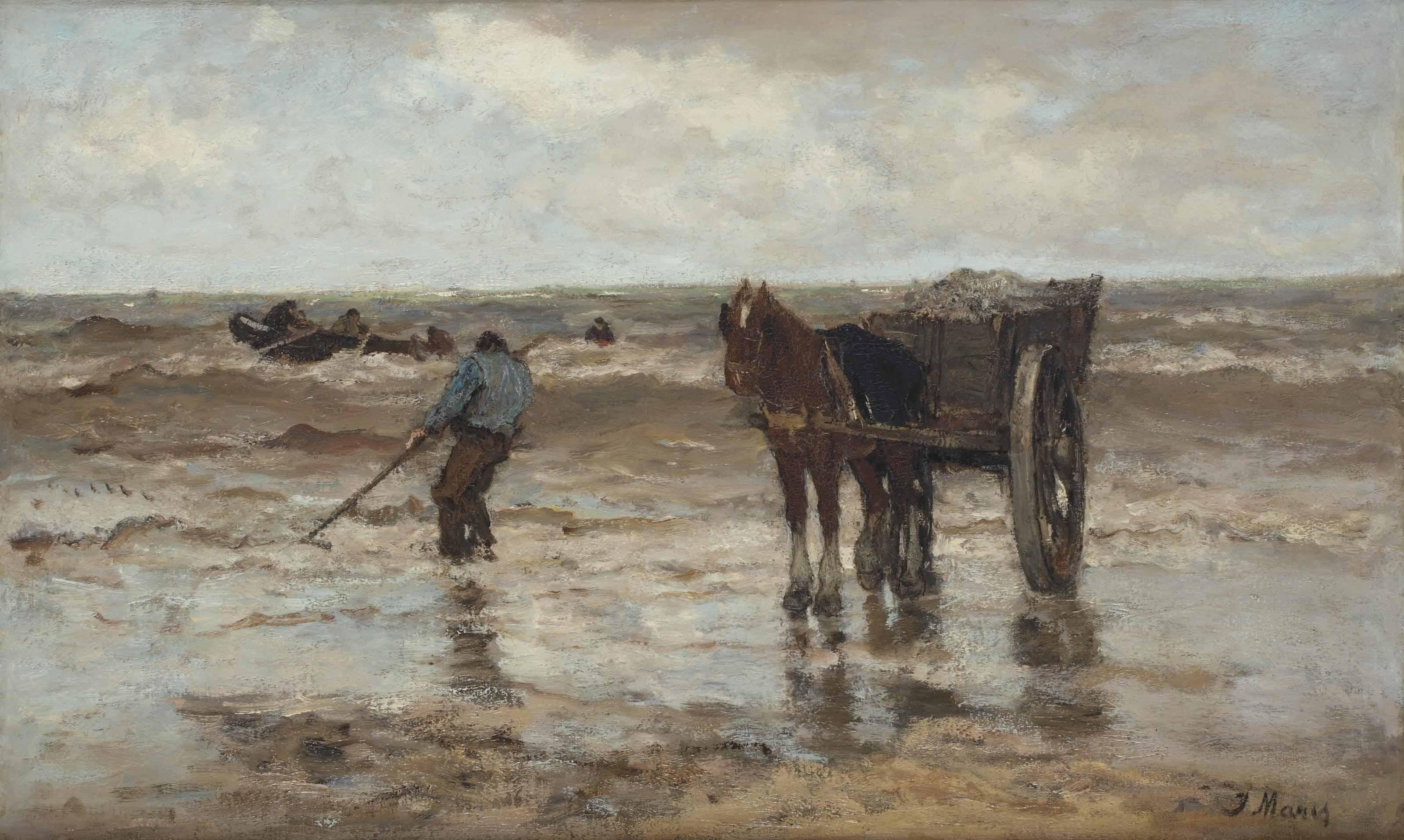 Jacob Maris - Gathering seaweed