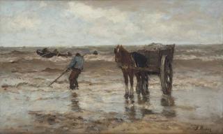 Jacob Maris - Gathering seaweed