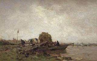Jacob Maris - The ferry boat