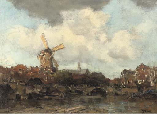 Jacob Maris - View of a Dutch city