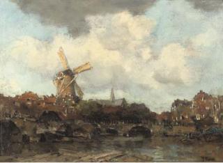 Jacob Maris - View of a Dutch city