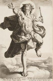 Jacob Matham - Apollo in the Clouds (Hollstein 182; Bartsch 95)