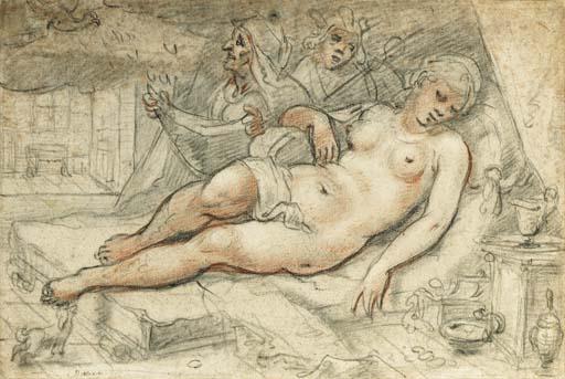 Jacob Matham - Jupiter and Danaë