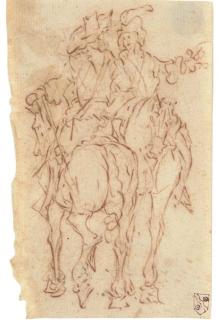 Jacob Mathias Weyer - Two cavaliers in discussion