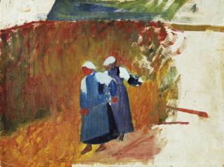 Jacob Meyer de Haan - Bretonnes travaillant dans un champ