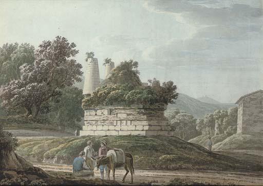 Jacob More - A monument to the Curatii near Albano, Italy