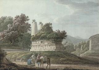 Jacob More - A monument to the Curatii near Albano, Italy