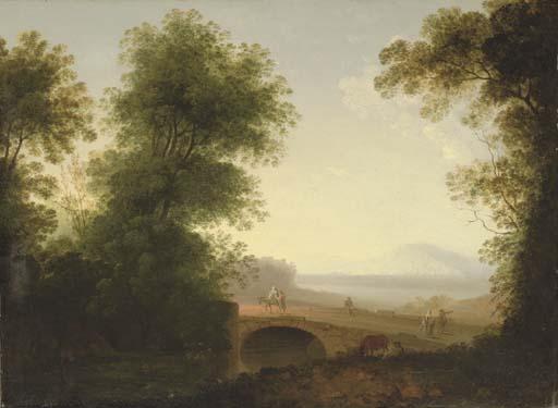 Jacob More - Classical landscape with the Flight into Egypt