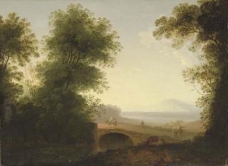 Jacob More - Classical landscape with the Flight into Egypt