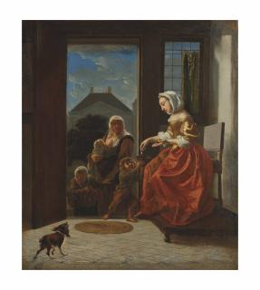 Jacob Ochtervelt - L\'aumône