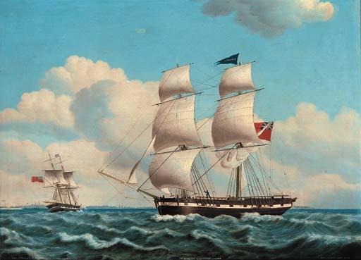 Jacob Petersen Of Copenhagen - The Liberty of North Shields. Captn. Ths. Brown