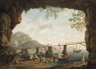 Jacob Philipp Hackert - \'A Majura Nel Golfo Di Salerno\': View From The Grotta Dell\'Annunziata In Maiori