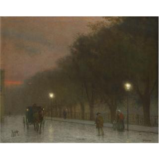 Jacob Schikaneder - Czech Prague At Dusk 