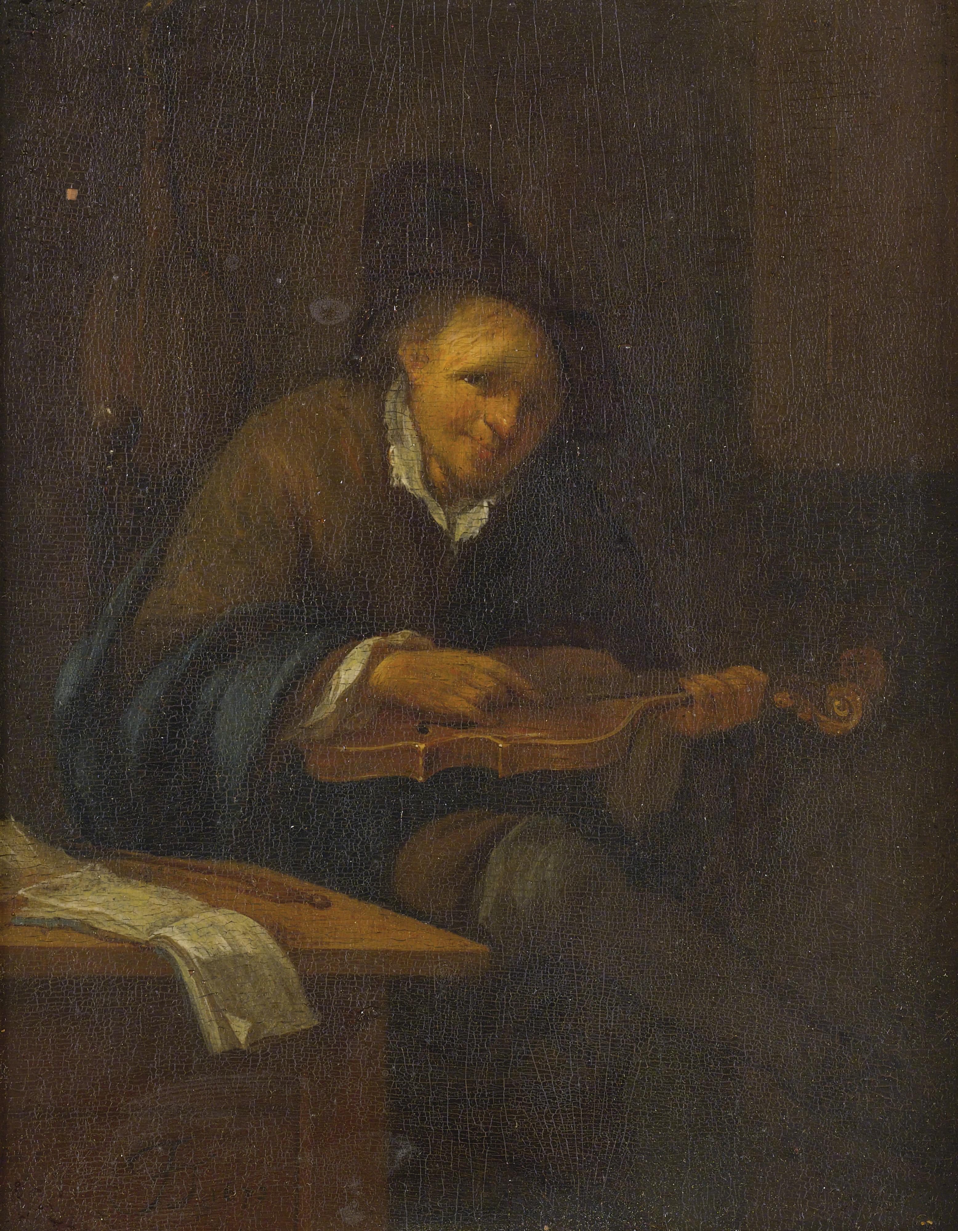 Jacob Toorenvliet - Man Playing A Violin