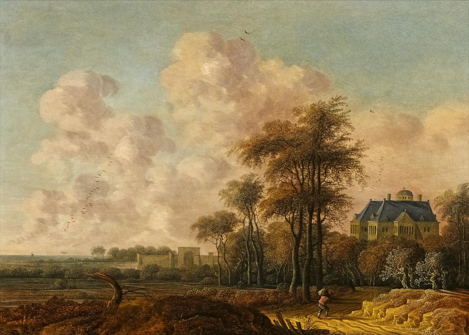 Jacob van der Croos - Landschaft mit Blick auf Huis Ten Bosch