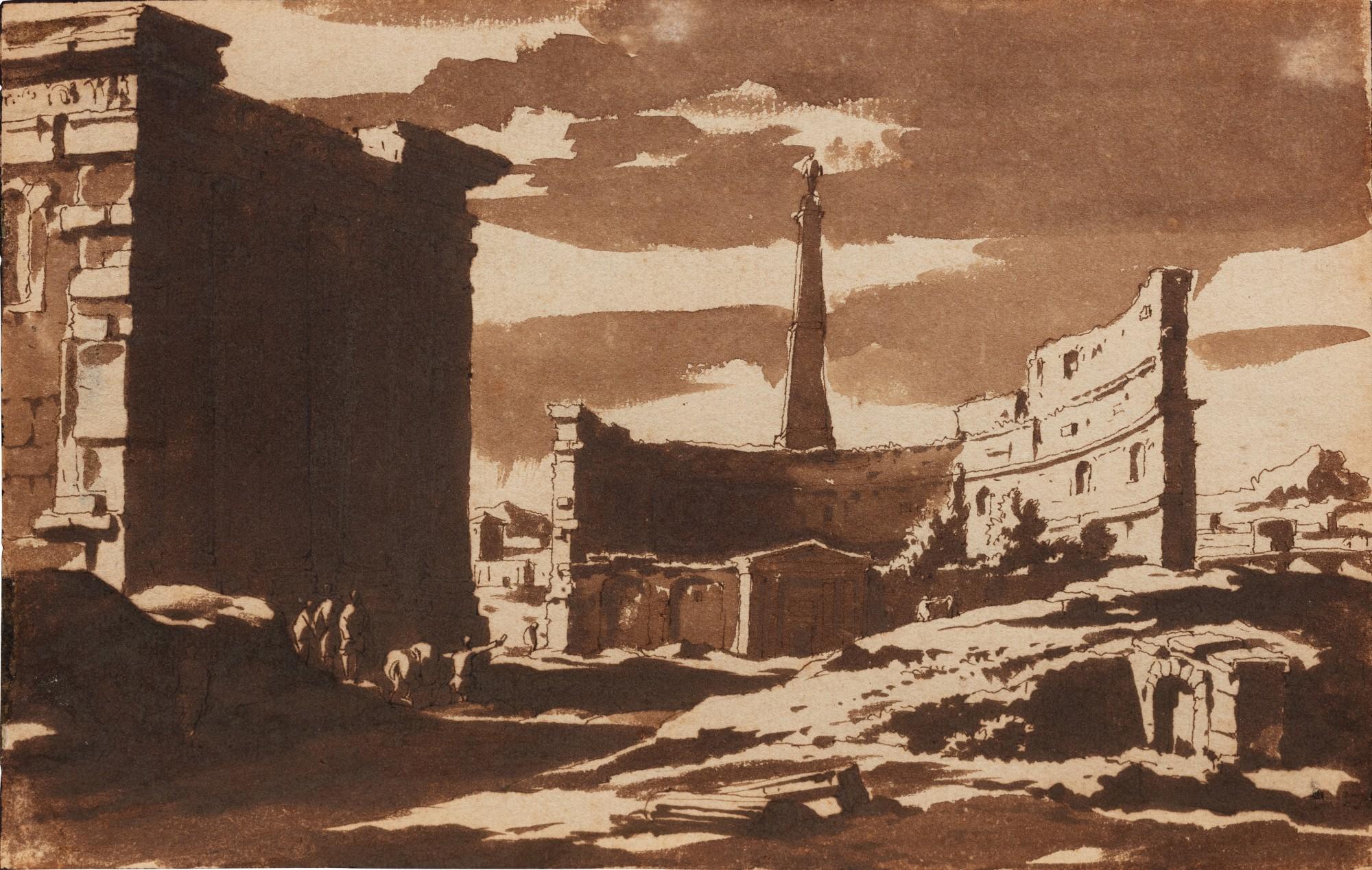 Jacob van der Ulft - A Capriccio of Roman Ruins